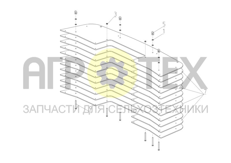 Чертеж Противовес (2650.62.02.100)